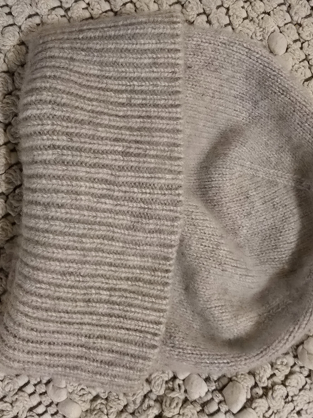 COS Light Gray Knit Beanie